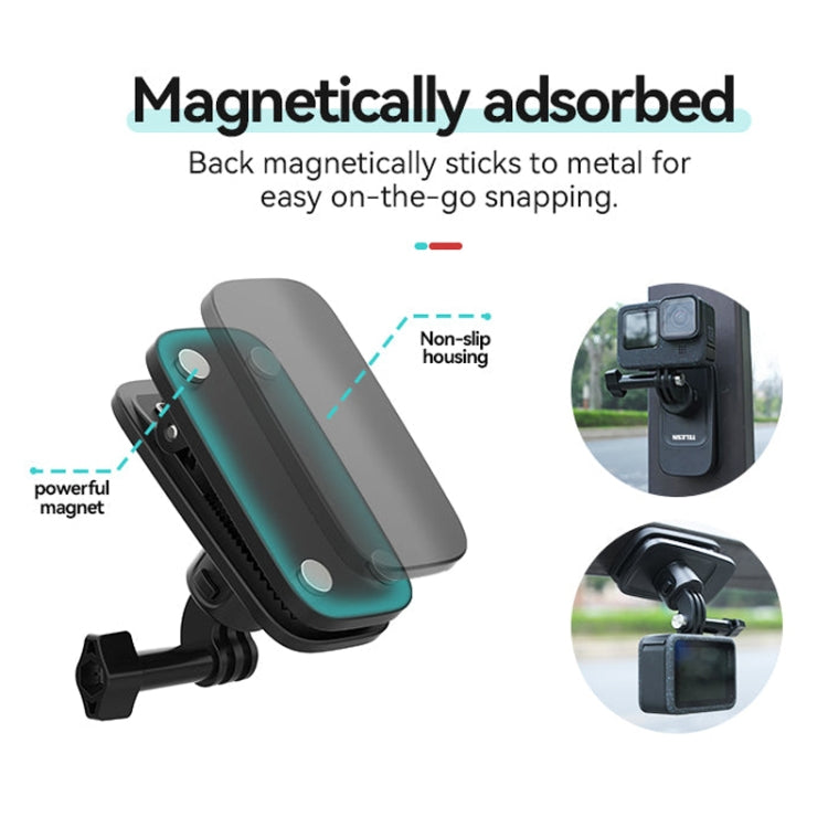 TELESIN Soporte de montaje magnético para mochila con clip universal de liberación rápida