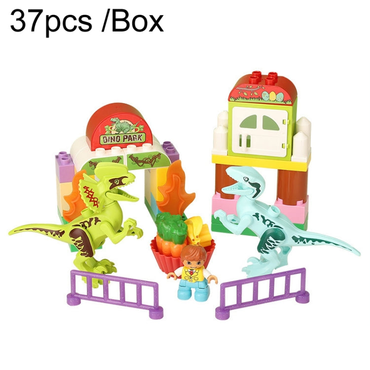 Bloques de construcción de dinosaurios para niños, juguetes domésticos de ensamblaje de partículas grandes del paraíso, 294 37pcs /Box, A16 39pcs /Box, 424 39pcs /Box, A10 49pcs /Box, 213 40pcs /Box