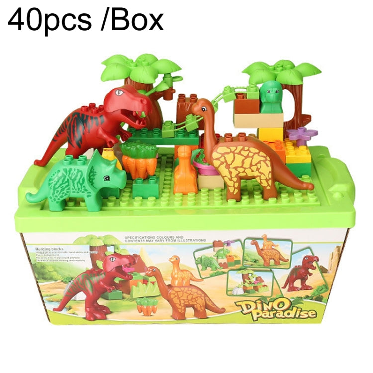 Bloques de construcción de dinosaurios para niños, juguetes domésticos de ensamblaje de partículas grandes del paraíso, 294 37pcs /Box, A16 39pcs /Box, 424 39pcs /Box, A10 49pcs /Box, 213 40pcs /Box