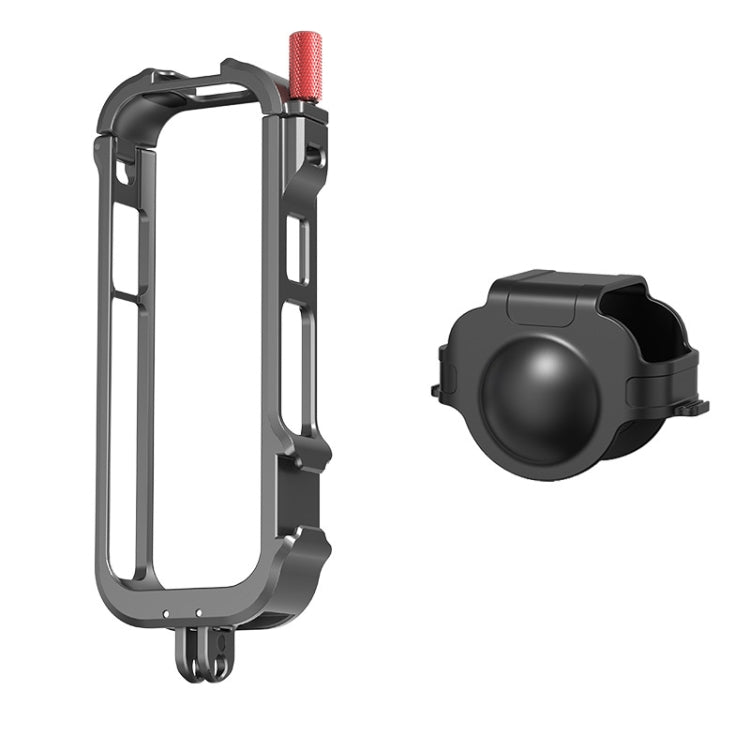 Para Insta360 X4 Marco de metal Cámara de acción Rabbit Cage Soporte de expansión, Metal Frame