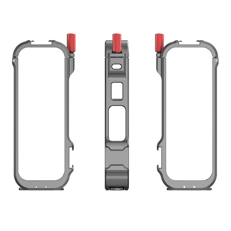 Para Insta360 X4 Marco de metal Cámara de acción Rabbit Cage Soporte de expansión, Metal Frame