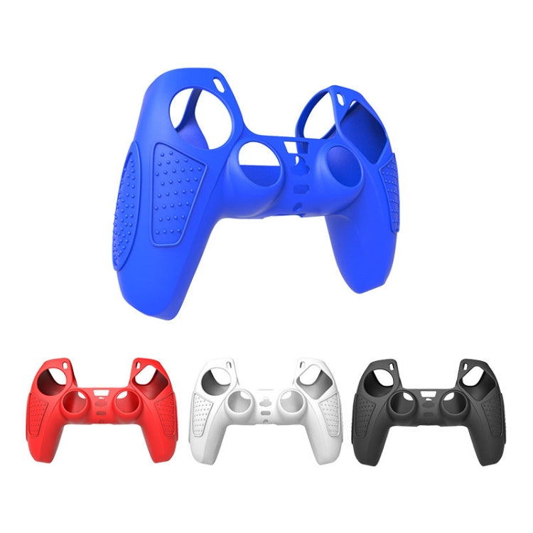 Para PS5 Gamepad Funda protectora de silicona Funda de silicona suave antideslizante, White, Blue, Black, White+2 Hats, Blue+2 Hats, Black+2 Hats, White+8 Hats, Blue+8 Hats, Black+8 Hats