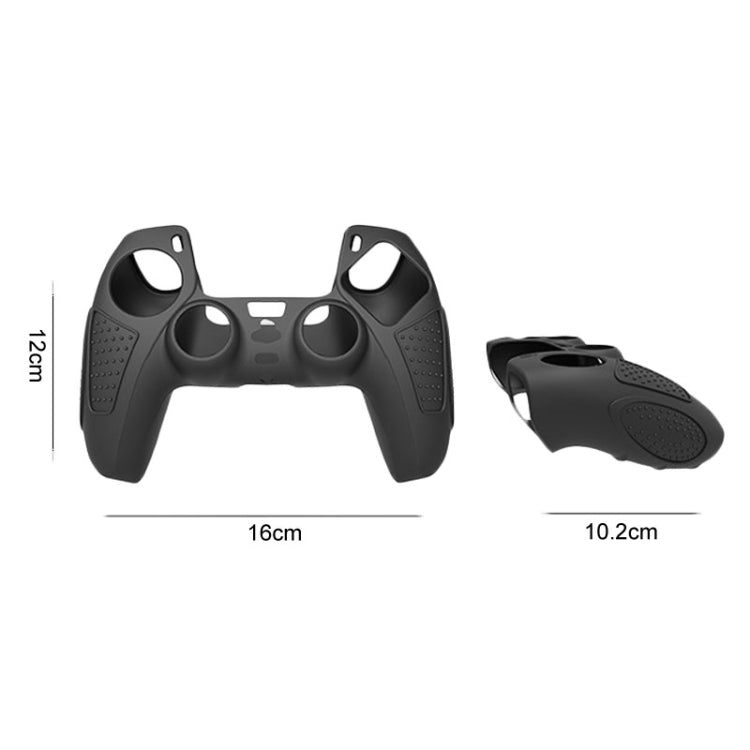 Para PS5 Gamepad Funda protectora de silicona Funda de silicona suave antideslizante, White, Blue, Black, White+2 Hats, Blue+2 Hats, Black+2 Hats, White+8 Hats, Blue+8 Hats, Black+8 Hats