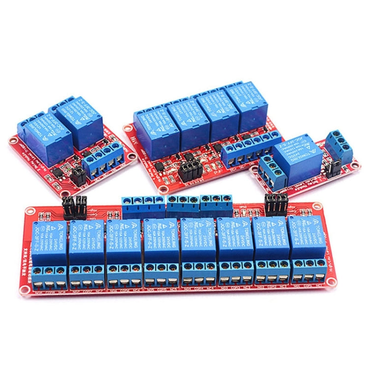 Módulo de relé con aislamiento de optoacoplador compatible con placa de expansión de disparador de alto y bajo nivel, 2 Way 5V, 4 Way 5V, 8 Way 5V