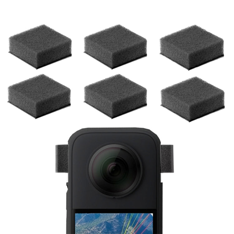 Para Insta360 X4 / X3 6 unids/pack Cancelación de ruido Accesorios de cámara de algodón a prueba de viento