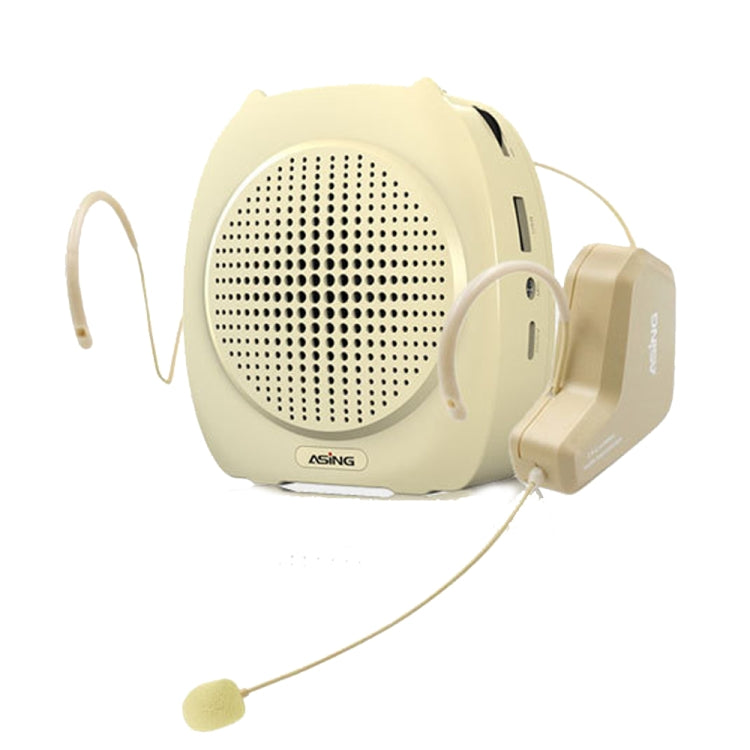Amplificador de voz inalámbrico ASiNG S16 2,4G con micrófono para profesores guías turísticos, Without Strap Chain, With Strap Chain