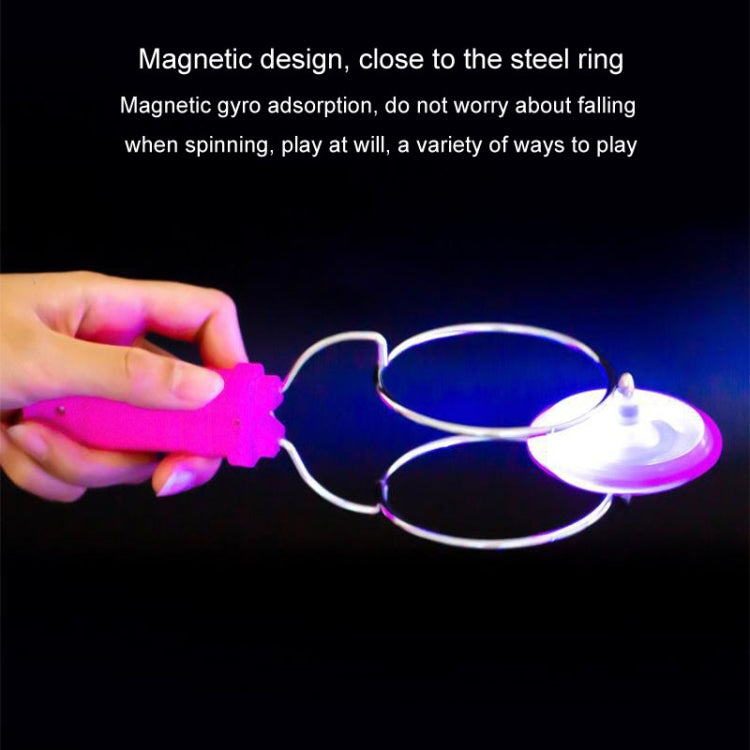 Gyro magnético emisor de luz, juguetes, pista mágica, Gyro, juguete para niños, bolas de Yo-yo, Magnetic Gyro Toys