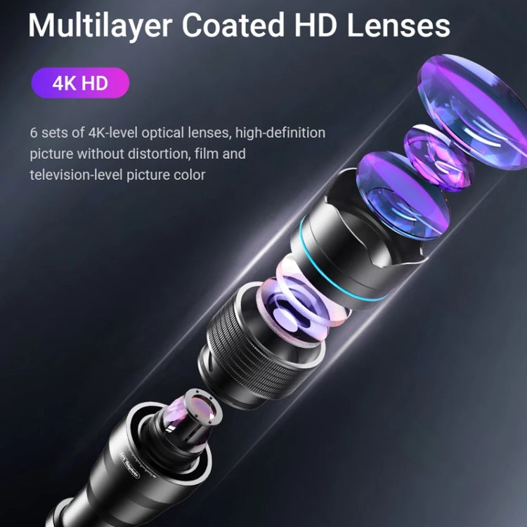 Lente de telescopio para teléfono inteligente APEXEL 60X con juego de trípode extensible, 60X