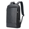 Bopai Mochila para portátil ligera y resistente al agua para viajeros de negocios de piel de vaca de primera capa, 61-122731, 61-122721