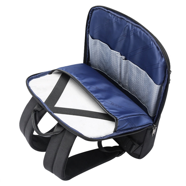 Bopai Mochila para portátil ligera y resistente al agua para viajeros de negocios de piel de vaca de primera capa, 61-122731, 61-122721