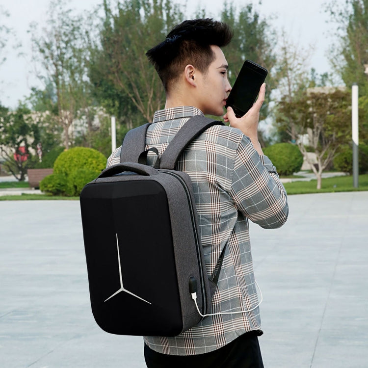 Mochila multifuncional impermeable para ordenador portátil deportivo de negocios con puerto USB, 15 inch, 17 inch