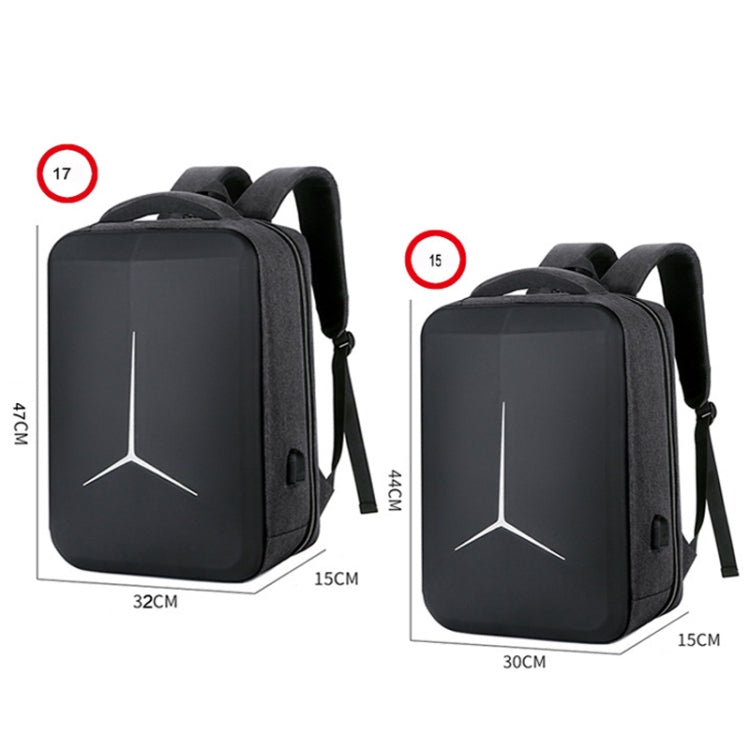 Mochila multifuncional impermeable para ordenador portátil deportivo de negocios con puerto USB, 15 inch, 17 inch