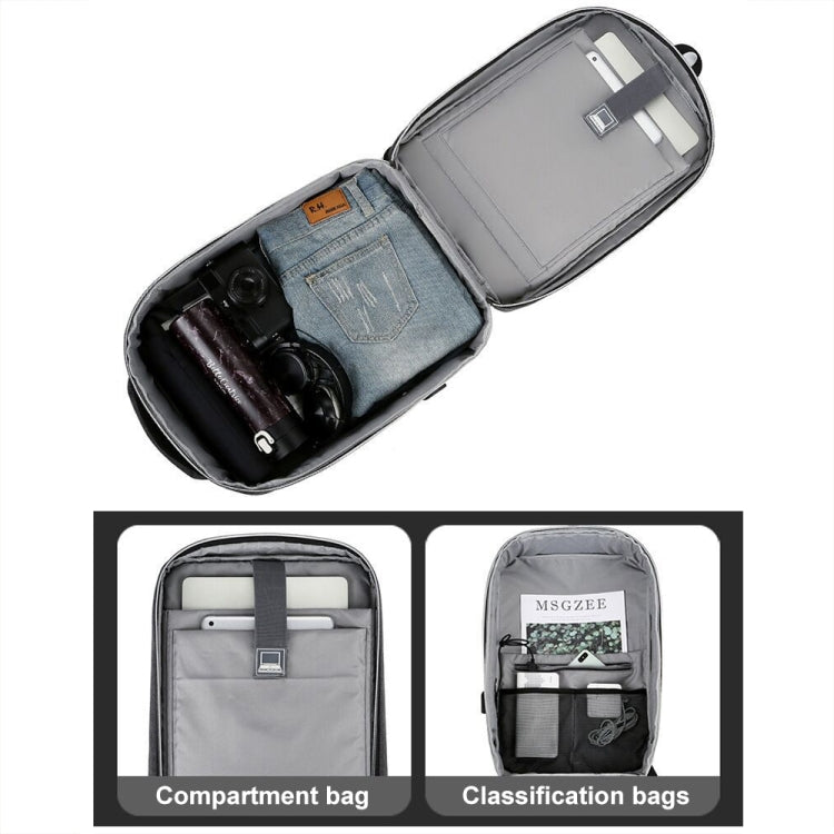 Mochila multifuncional impermeable para ordenador portátil deportivo de negocios con puerto USB, 15 inch, 17 inch