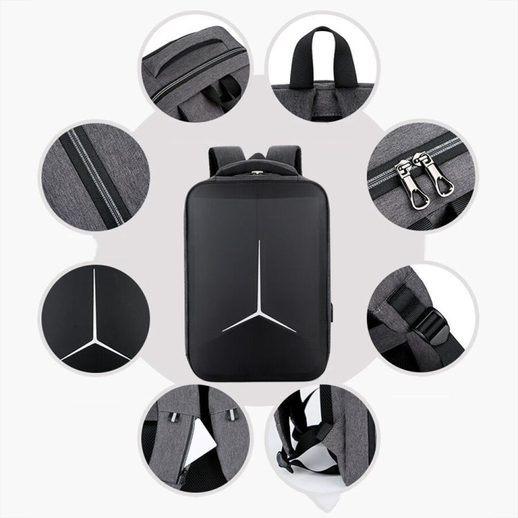 Mochila multifuncional impermeable para ordenador portátil deportivo de negocios con puerto USB, 15 inch, 17 inch