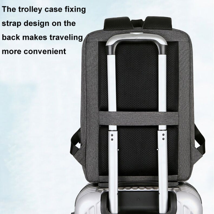 Mochila multifuncional impermeable para ordenador portátil deportivo de negocios con puerto USB, 15 inch, 17 inch