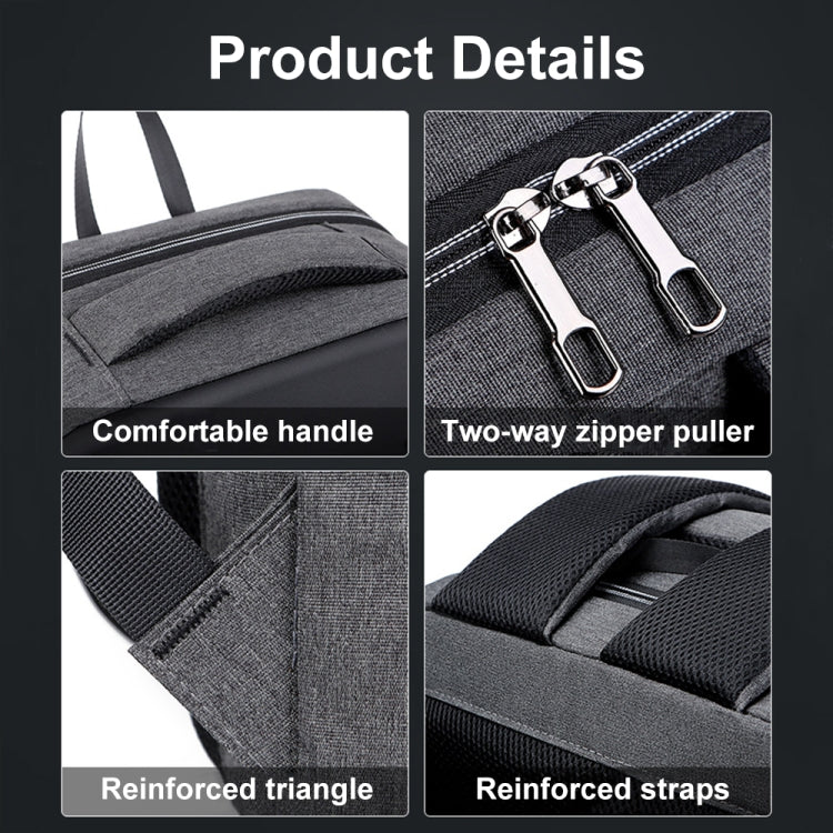 Mochila antirrobo para ordenador portátil con bloqueo de contraseña de gran capacidad con puerto USB, 16 inch