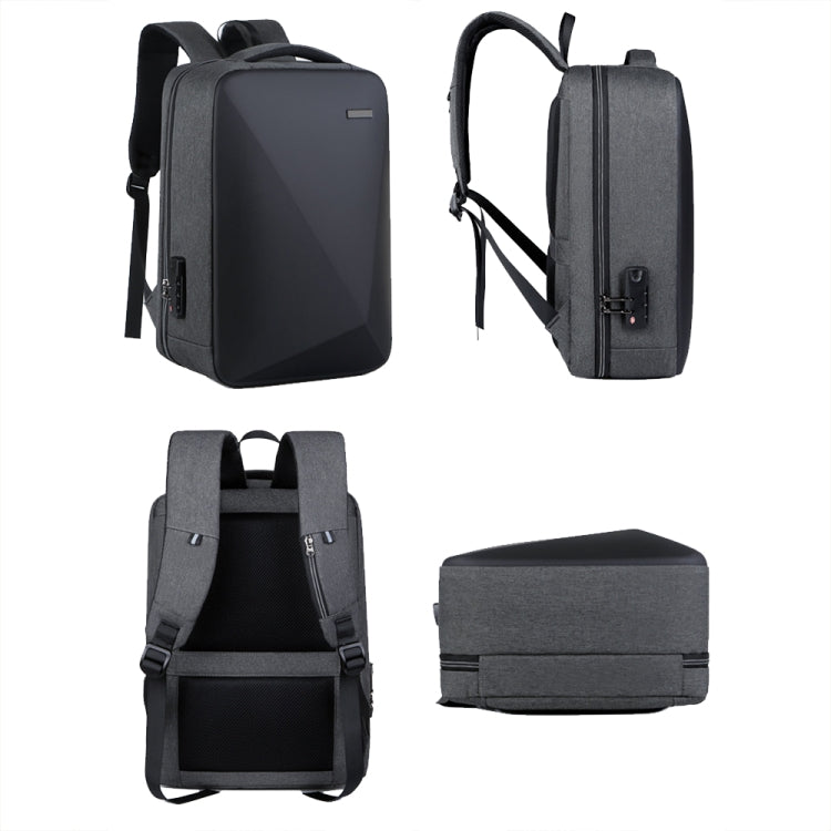 Mochila antirrobo para ordenador portátil con bloqueo de contraseña de gran capacidad con puerto USB, 16 inch