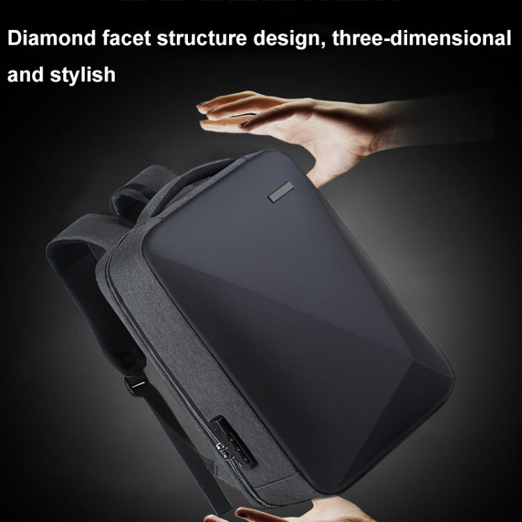 Mochila antirrobo para ordenador portátil con bloqueo de contraseña de gran capacidad con puerto USB, 16 inch