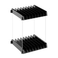 Caja de CD de almacenamiento montada en la pared con soporte de almacenamiento en disco de CD para tarjetas de juego, 32 sheets