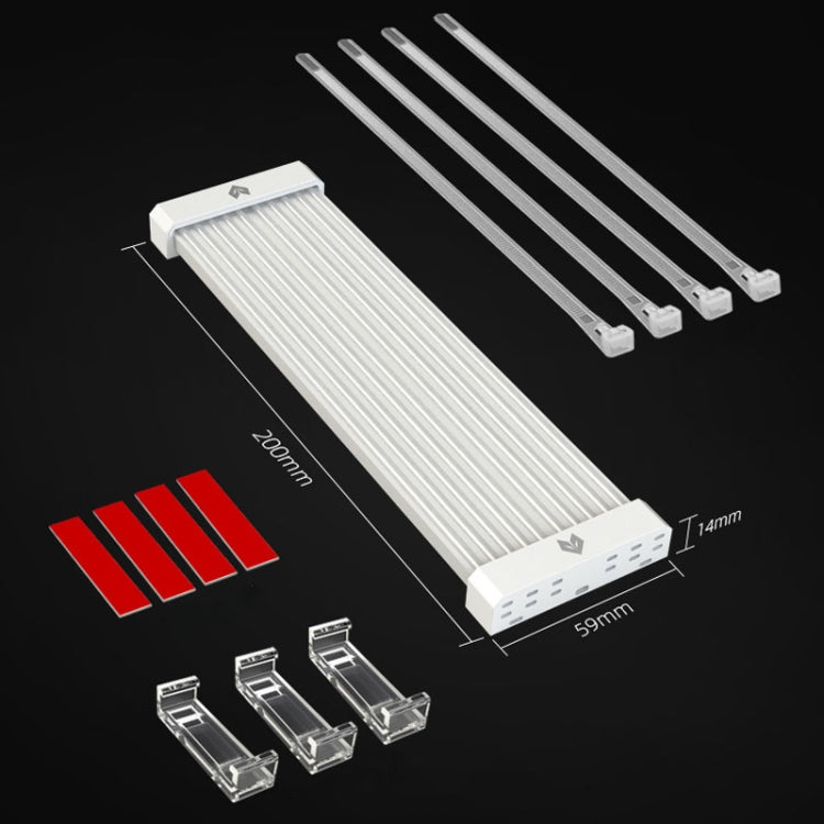 AOSOR Al200 Cable de neón Placa base de computadora Tarjeta gráfica Placa luminosa Fuente de alimentación Línea Decoración, AL200