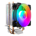 COOLMOON Frost doble tubo de cobre ventilador de CPU PC de escritorio iluminado silencioso AMD enfriador refrigerado por aire, P2 Magic Moon Edition Single Fan, P22 Magic Moon Edition Double Fan, P2 Streamline Edition Single Fan                        ...
