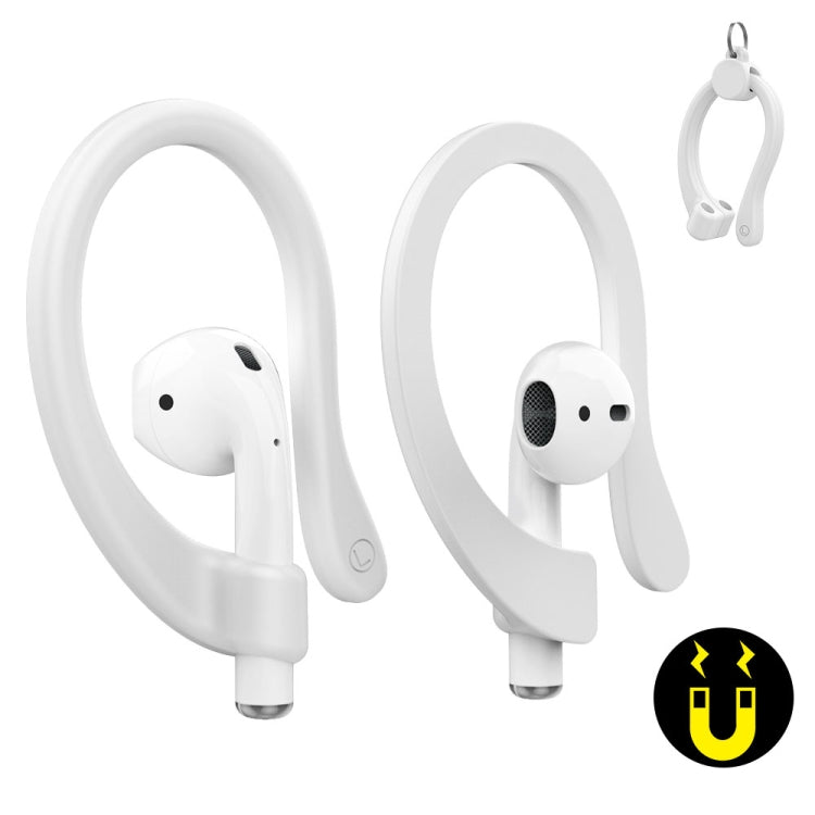 AhaStyle PT78, 1 par de auriculares inalámbricos, ganchos magnéticos de silicona para almacenamiento antipérdida para Apple AirPods 1 / 2 / 3 / Pro / Pro 2