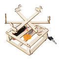 Modelo de ensamblaje de carrusel eléctrico para niños, juguete casero de producción de tecnología científica DIY, Electrical Carousel