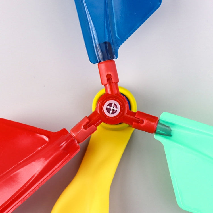 Hélice casera globo helicóptero alumnos Manual DIY ciencia tecnología invención juguete, DIY Propeller Balloon Helicopter