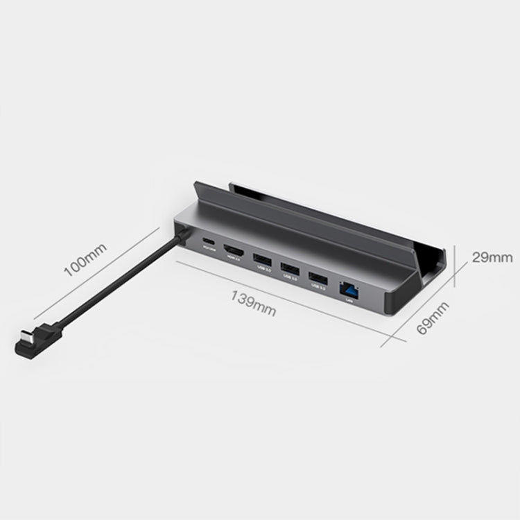 Para Steam Deck/ROG Blueendless DS601 tipo C consola de juegos Base HUB estación de acoplamiento, 6-in-1 DS601