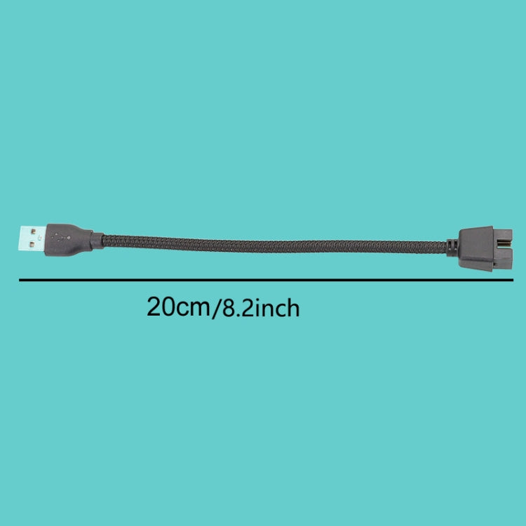 USB-A macho a placa base de 9 pines Datos RGB incorporados a cable adaptador de puerto U externo, USB-A Male To 9Pin