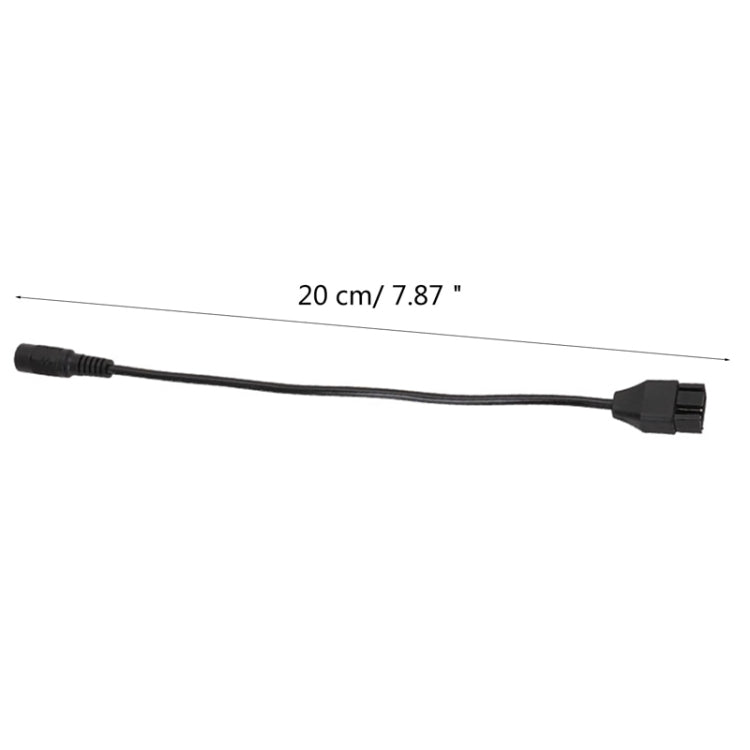 Adaptador de corriente DC5521 a caja de computadora de 12 V, cable de ventilador de 4 pines, DC5521 To 12V 4Pin