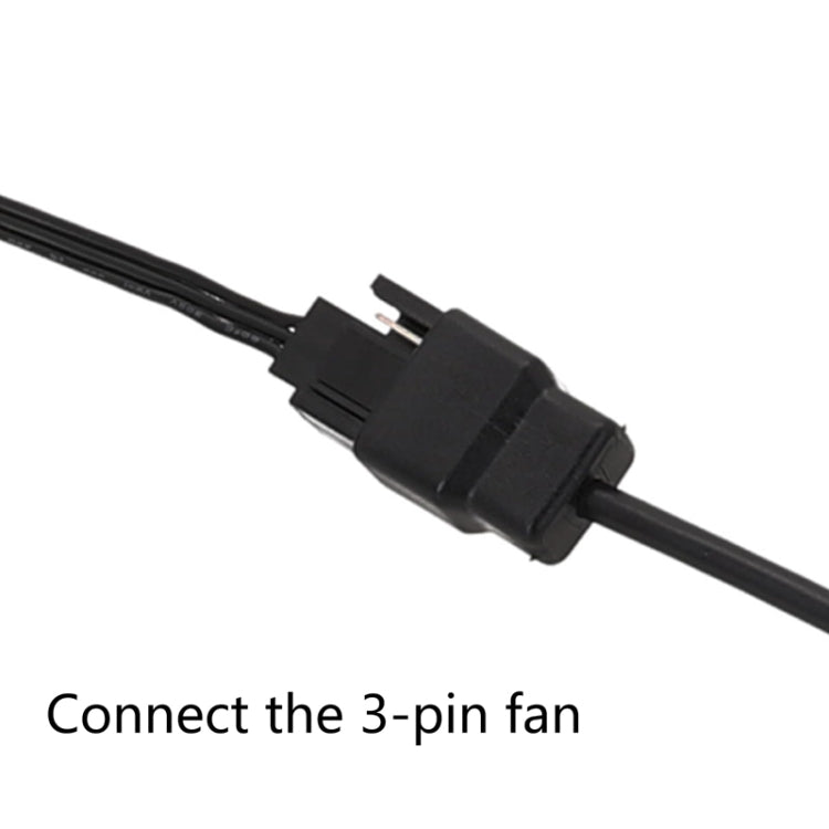 Adaptador de corriente DC5521 a caja de computadora de 12 V, cable de ventilador de 4 pines, DC5521 To 12V 4Pin