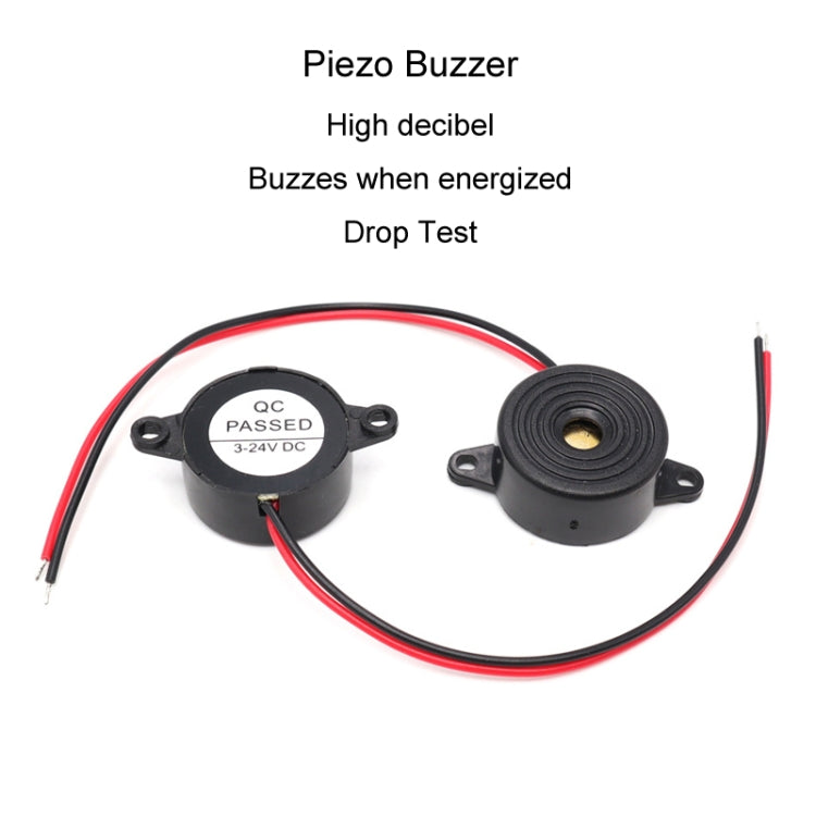 Alarma sonora continua de alto decibelio SFM-20B DC3-24V 95dB con zumbador piezoeléctrico activo, SFM-20B DC3-24V 95dB