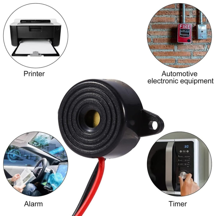 Alarma sonora continua de alto decibelio SFM-20B DC3-24V 95dB con zumbador piezoeléctrico activo, SFM-20B DC3-24V 95dB