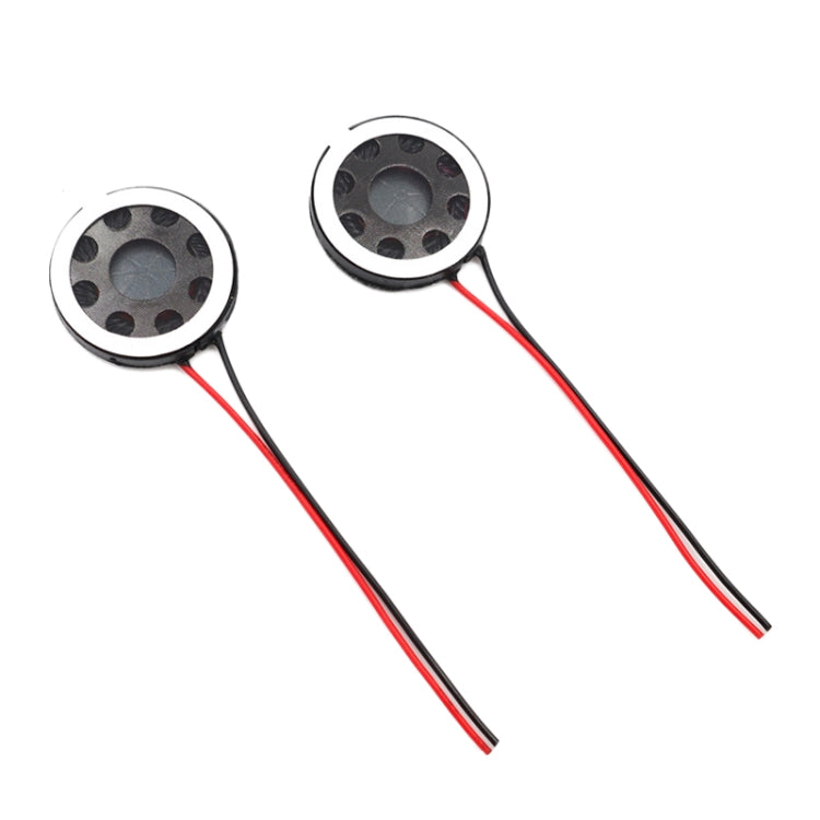 Altavoz de seguridad de plástico de 20 mm, 8 ohmios, 0,5 W/1 W para juguetes médicos, altavoz de voz con cable de soldadura magnético interno