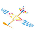 Modelo de avión a motor con bandas elásticas, tecnología de bricolaje, pequeñas manualidades, experimento científico para niños, clase, rompecabezas, juguete, Rubber Bands Power Airplane Model