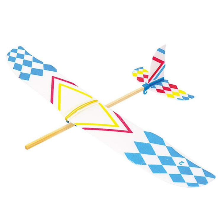 Modelo de avión a motor con bandas elásticas, tecnología de bricolaje, pequeñas manualidades, experimento científico para niños, clase, rompecabezas, juguete, Rubber Bands Power Airplane Model