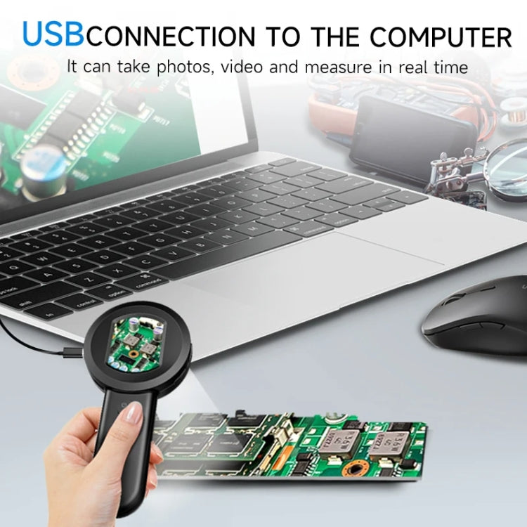 Lupa electrónica de alta definición de mano con microscopio digital