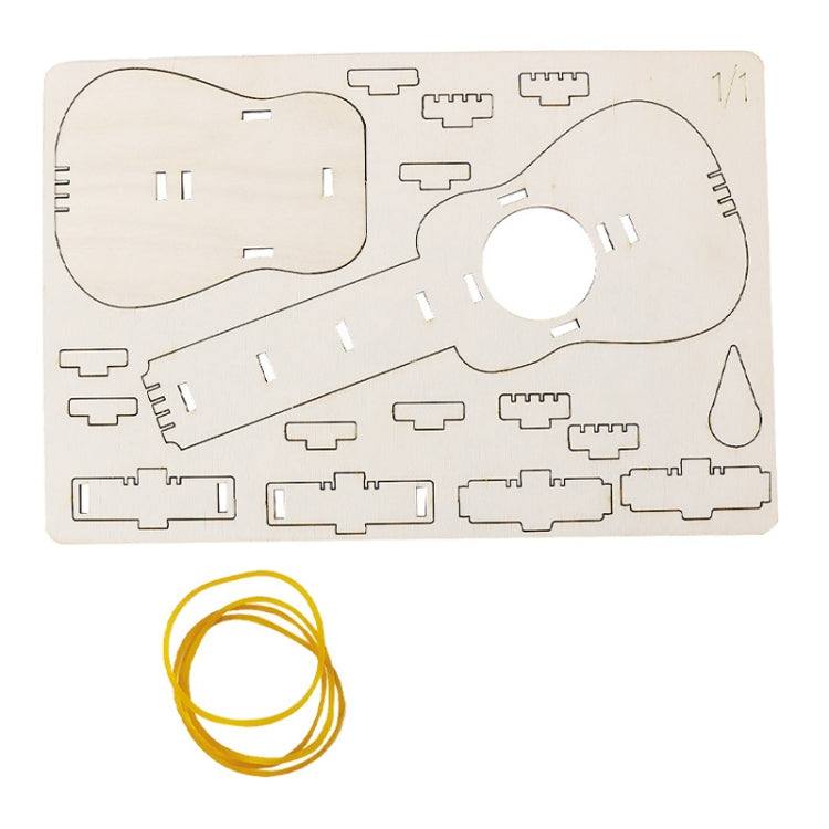 Kit de Material de concientización del sonido de guitarra con banda de goma, juguetes DIY para niños, equipo de investigación, Rubber Band Guitar