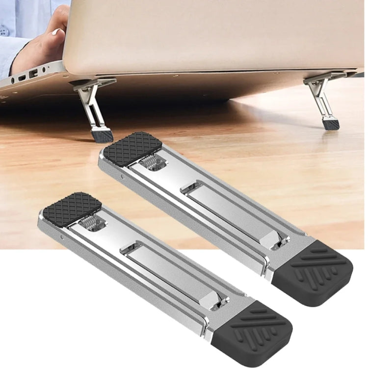 Almohadilla de aumento de soporte de refrigeración Invisible, 2 uds., para ordenador portátil, teléfonos inteligentes y tabletas, 110034 Light Gray