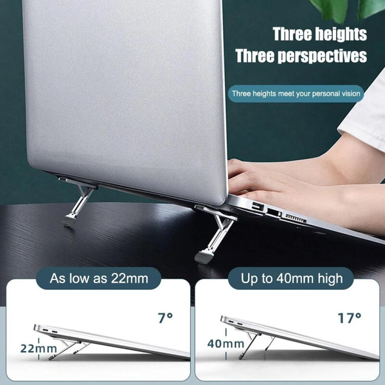 Almohadilla de aumento de soporte de refrigeración Invisible, 2 uds., para ordenador portátil, teléfonos inteligentes y tabletas, 110034 Light Gray
