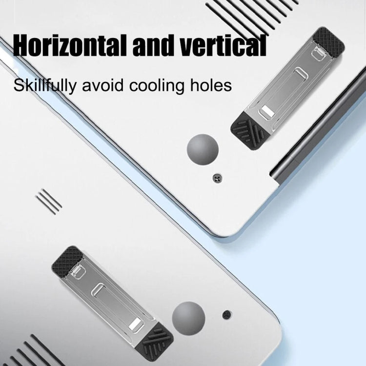 Almohadilla de aumento de soporte de refrigeración Invisible, 2 uds., para ordenador portátil, teléfonos inteligentes y tabletas, 110034 Light Gray