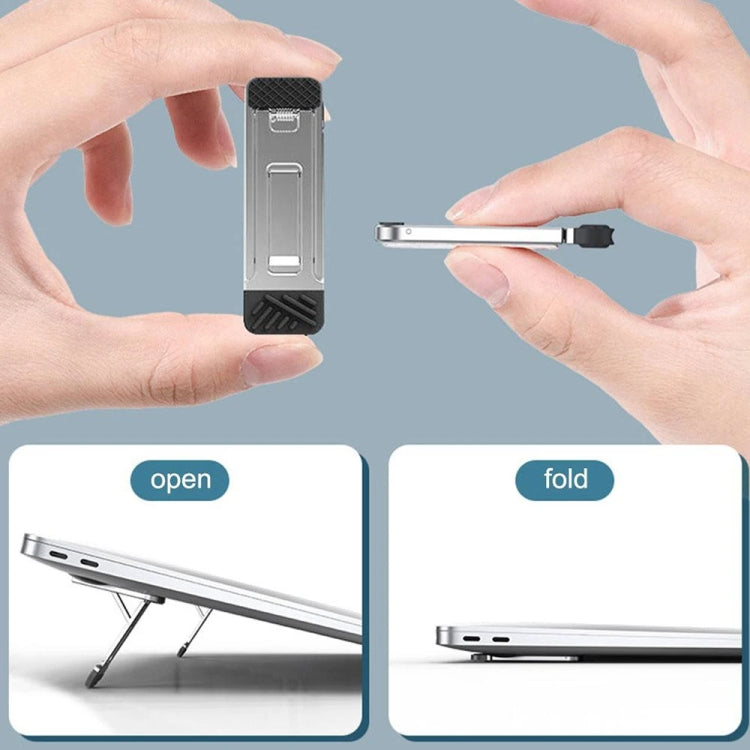 Almohadilla de aumento de soporte de refrigeración Invisible, 2 uds., para ordenador portátil, teléfonos inteligentes y tabletas, 110034 Light Gray
