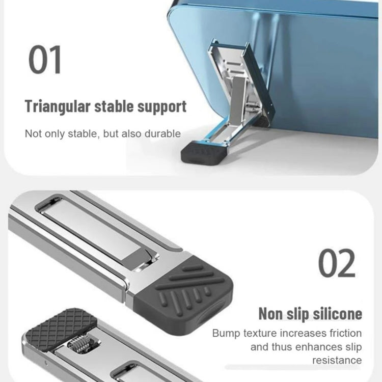Almohadilla de aumento de soporte de refrigeración Invisible, 2 uds., para ordenador portátil, teléfonos inteligentes y tabletas, 110034 Light Gray