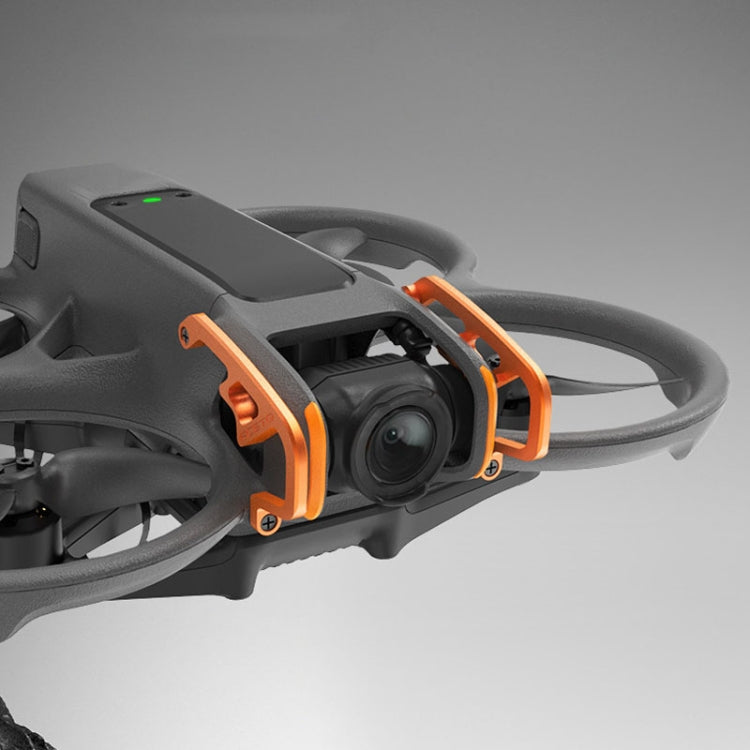 Para DJI Avata 2 RCSTQ aleación de aluminio máquina voladora lente barra de protección contra colisiones, Protection Bar (Red), Protection Bar (Orange)