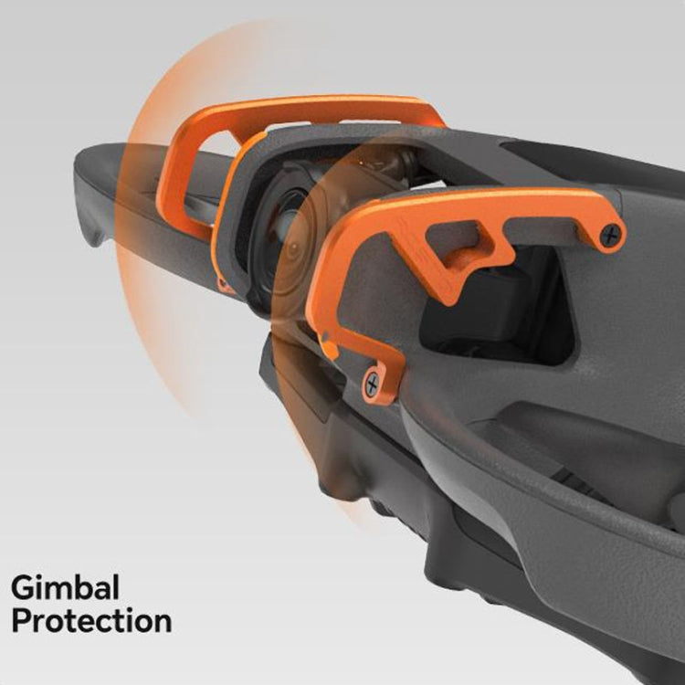Para DJI Avata 2 RCSTQ aleación de aluminio máquina voladora lente barra de protección contra colisiones, Protection Bar (Red), Protection Bar (Orange)