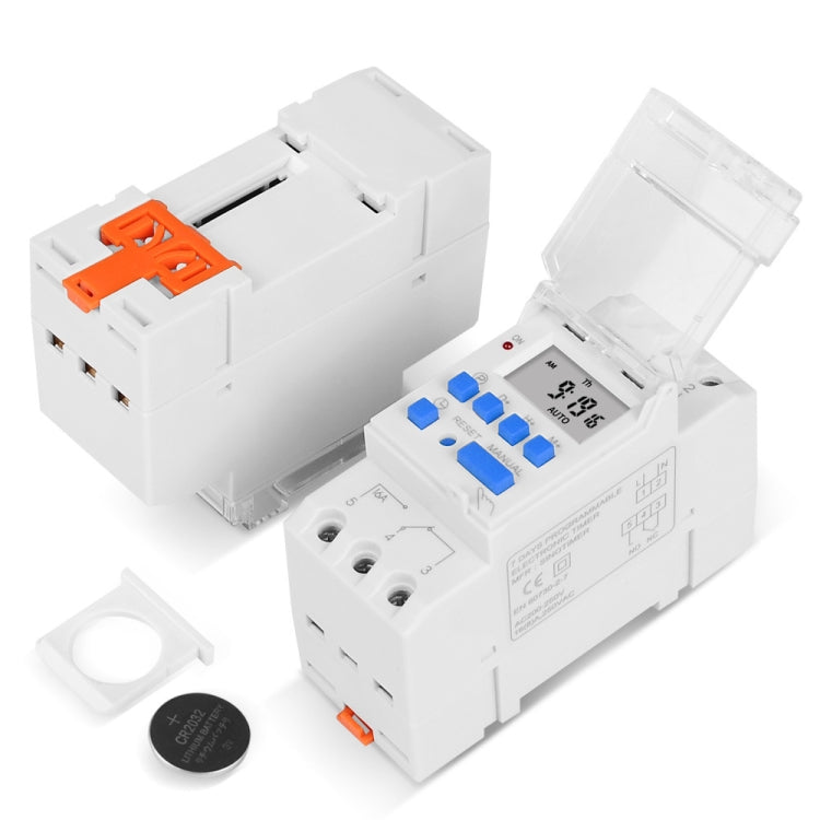 16A Montaje en carril Din Temporizador digital Interruptor Microordenador Control de relé de tiempo programable semanal, SINOTIMER TM919A-110V, SINOTIMER TM919A-2 220V, SINOTIMER TM919A-3 24V, SINOTIMER TM919A-4 12V, T SINOTIMER TM919A-5V              ...