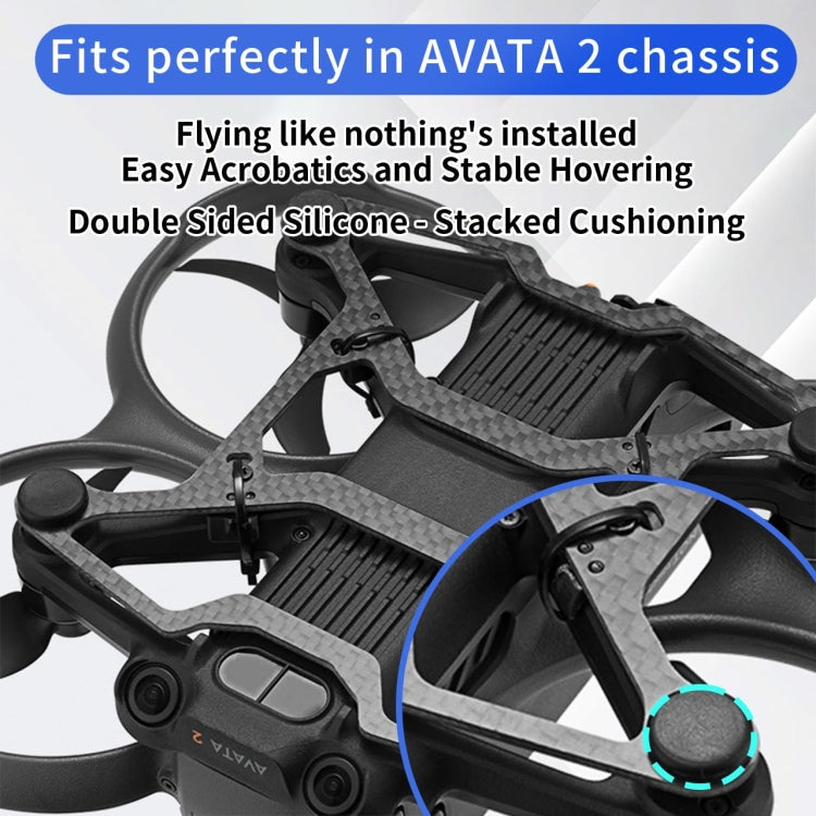 Parachoques de protección ligero de fibra de carbono para chasis RCSTQ de DJI Avata 2