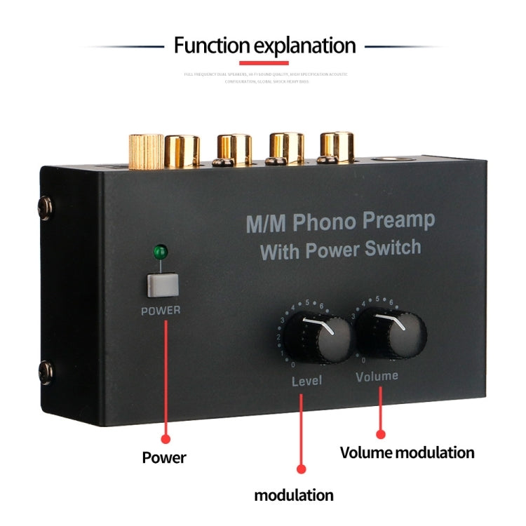 Preamplificador para reproductor de discos de vinilo, enchufe europeo, PP500 EU Plug