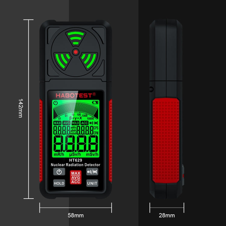 Detector de mármol radiactivo HABOTEST por contaminación por radiación nuclear